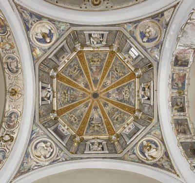 View of the fresco in the cupola of Church of Saint Martha, Bellano, Lake of Como, Italy by Unknown